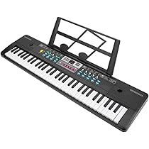 Amazon.co.jp: 電子キーボード 61ピアノキー スピーカーマイク